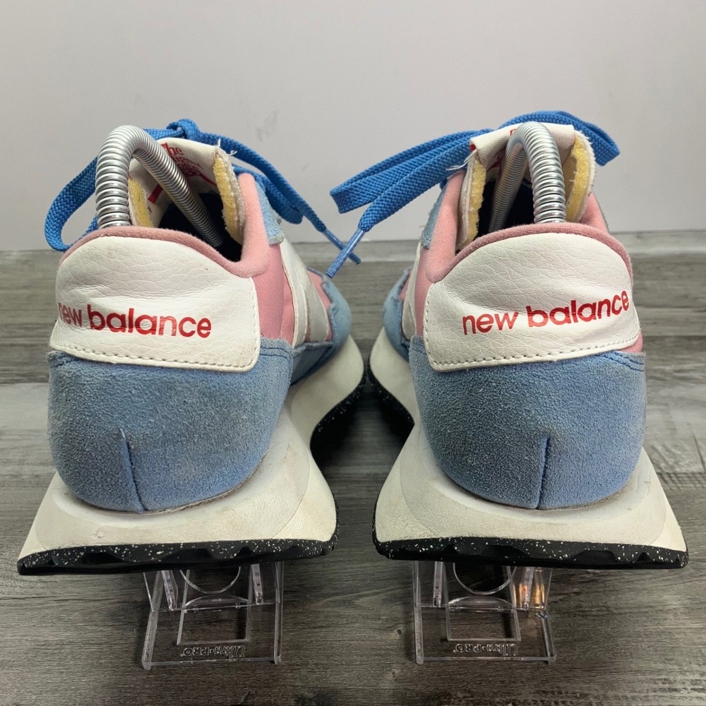 New Balance 237 Pink Blue Suede Retro Lifestyle Sneakers WS237IC Womens 8.5 - Picture 4 of 7